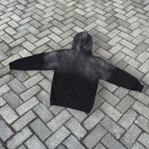 Sudadera con Capucha Extra Grande de Algodón 100% Lavado al Ácido Vintage, con Letras Personalizadas, Estilo Urbano, para Hombre - Product Image 4