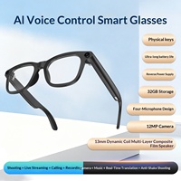 Occhiali Smart con Registrazione Video 1200W Pixel, Riproduzione Musicale, AI Vocale Intelligente e Traduzione in Tempo Reale per Chat GPT Big Model PC TR90 Push