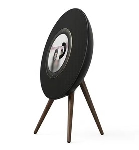 R1 Luxury Berlin Style Floating Lyrics <b>Speaker</b> Aesthetic Wood Tripod Floor <b>Standing</b> Smart Audio System Sound Loudspeaker R1 Spea - Product Image 4