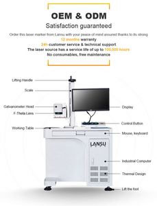 เครื่องยิงเลเซอร์ระบบ galvo CO2หลอดโลหะ RF 20W 30W 50W ประสิทธิภาพสูง - Product Image 5