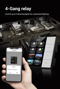 2025 Tuya Smart Home 4-Channel Smart <b>Switch</b> Dimmer PC Control for Hotel Use 8 Scene Touch for Lights 4 Dimming Lights 4 Curtains - Product Image 6