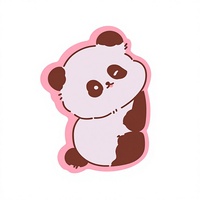 Bloc-notes autocollants mignons en forme d'animaux de dessin animé, bloc-notes adhésifs, cartes de rappel pour étudiants, bureau, études