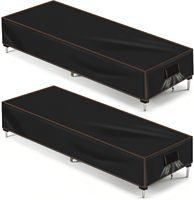 Housse de chaise longue universelle pour patio, en tissu Oxford, résistante aux UV, anti-poussière, pour mobilier de jardin