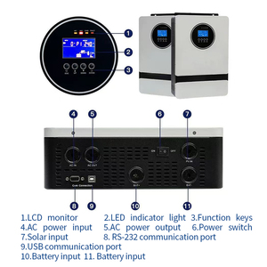 เครื่องกำเนิดไฟฟ้าพลังงานแสงอาทิตย์แบบออฟกริด Aiya Aiya รุ่น Ay12000-32.4 Bibo 12kw33kwh สำหรับติดตั้งบนผนัง ความถี่สูง สำหรับใช้งานกลางแจ้ง - Product Image 5
