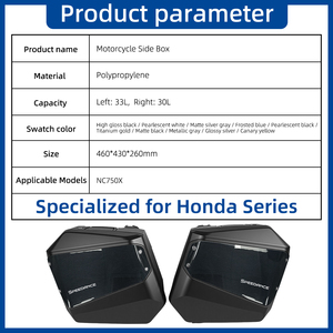 Maletas Laterales para Motocicleta SPD de 33L/30L, Izquierda y Derecha, para <span class=keywords><strong>Honda</strong></span> <span class=keywords><strong>NC750X</strong></span> Adventure, Accesorios para Motocicleta - Product Image 5