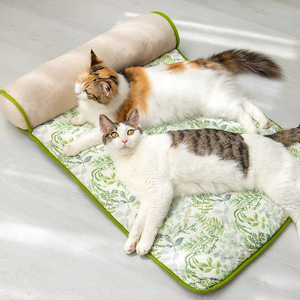 <b>Pet</b> <b>Cooling</b> <b>Mat</b> Rectangle Breathable Polyester Fiber Fill Cat Bed Summer Use - Product Image 2