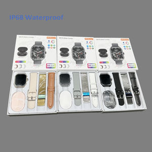 2024 Nova Chegada WK76 Companheiro Combo Relógio Inteligente Relógio Eletrônico <span class=keywords><strong>3</strong></span>-em 1 Pulseira De Couro/silicone/metal relógio De Pulso Com Fones De Ouvido - Product Image 3