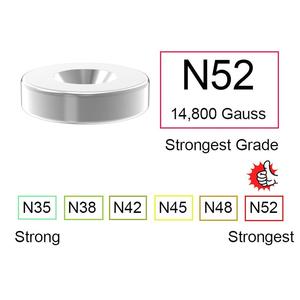 Aimant Dropship N35 N38 N40 N42 N45 N48 N50 N52 Aimant à disque puissant en néodyme à trou fraisé avec revêtement en nickel - Product Image 3