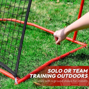 Équipement d'entraînement de football à porte et dans la porte 5 pieds X 4 pieds Rebondisseur de football portable pour l'entraînement de football en équipe ou en <span class=keywords><strong>solo</strong></span> - Product Image 5