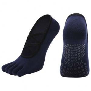 Chaussettes de yoga à cinq doigts en forme de T à double sangle croisée Chaussettes de danse et de sport pour garder la chaleur - Product Image 5