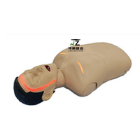 Mannequin CPR-L demi-corps pour la RCP et l'intubation - avec circulation sanguine, visualisation du flux sanguin, simulateur de RCP, modèle humain