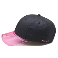 Casquette de baseball classique ajustable de qualité supérieure avec visière transparente, logo personnalisable