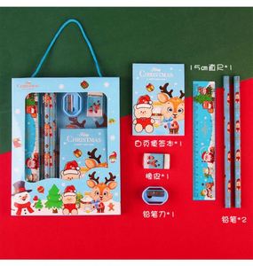 Regalo de Navidad, Juego de Papelería de Madera de Seis Piezas, Lápices para Estudiantes, Niños, Útiles Escolares, Regalo Navideño, Juego de Papelería Infantil - Product Image 3