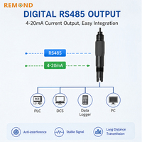 Sonde de conductivité en ligne en promotion, capteur EC RS485, électrode de salinité, sonde TDS 4-20mA OEM IP68 0-2000uS/cm