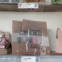 Sacs d'emballage transparents brillants scellés sur le dos, personnalisés pour biscuits, noix, bonbons et graines de melon.
