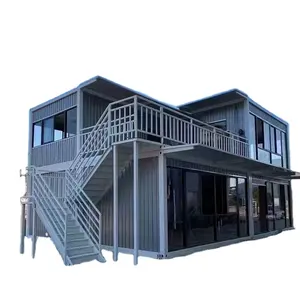 2024 Luxury Prefab Modern Container House Two-story Big House Folding Prefabricated Homes