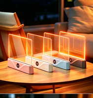 Lampe de lecture LED plate rechargeable USB-C, lampe de chevet portable avec gradation progressive, lumière de panneau pour le soin des yeux, idéale pour le lit