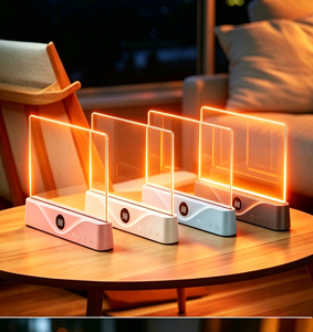 Lampe de lecture portable sans fil rechargeable à LED transparente pour livre, panneau lumineux pleine page, lampe plate pour lire au lit - Product Image 4