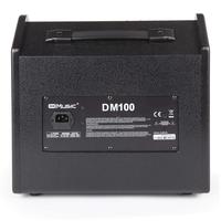 Amplificateur de batterie électrique Coolmusic 100W avec Bluetooth et lecteur MP3 USB, égaliseur 3 bandes pour studio d'entraînement ou performance sur scène