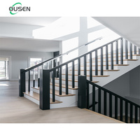 Escalier de balcon de sécurité italien moderne français rampe de balcon en aluminium pour les conceptions extérieures