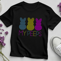 Transferts thermocollants personnalisés en strass motif lapins de Pâques pour T-shirt