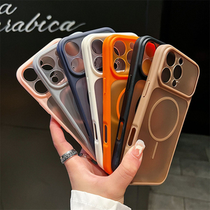 เคสโทรศัพท์แบบด้านสีพื้นโปร่งแสง แม่เหล็กติดแน่น สำหรับ iPhone 11 13 17 Pro Max  ขอบแม่เหล็กอย่างดี ป้องกันรอบด้าน ผลิตจากโรงงาน - Product Image 2