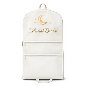 Bolsa de Algodón Plegable de Alta Calidad para Trajes de Boda, Estilo Tote, Duradera, Antipolvo, con Cierre de Cremallera, para Empaque al por Mayor - Product Image 2