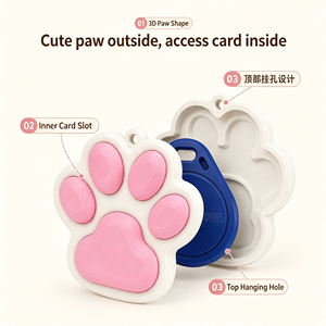 Estuche para Tarjetas de Acceso con Diseño de Pata de Gato, Impreso en 3D con PLA, Portátil, para Uso en Exteriores, Estilo Xiaohongshu, de Alta Gama - Product Image 5