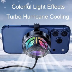 Ventilador refrigerador para teléfono móvil con clip y alimentación USB, radiador portátil con luz RGB para teléfono, bajo nivel de ruido para juegos y transmisiones en vivo - Product Image 2