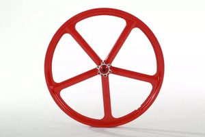 <span class=keywords><strong>Roue</strong></span> de vélo en alliage de magnésium léger à 5 branches avec frein à <span class=keywords><strong>disque</strong></span> fileté - Product Image 4