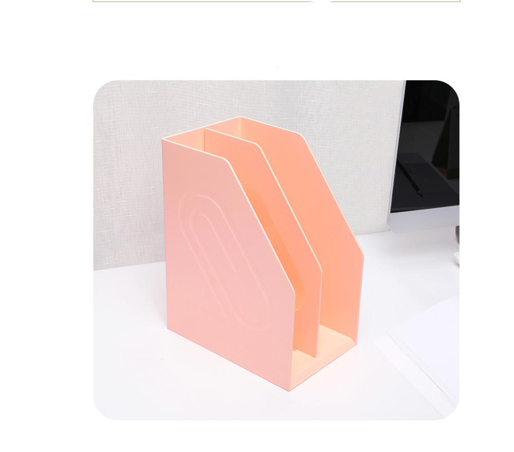 Полка для файлов, утолщенная пластиковая книжная полка, простая настольная папка, коробка для приема, Настольная офисная канцелярия, многослойная для студентов