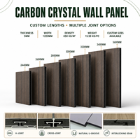 Panneau mural en PVC gris mat solide de 5 mm, effet cristal de carbone, ignifuge, imperméable, pour la décoration intérieure des projets commerciaux