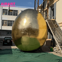 Riesiges Goldenes Ei für Veranstaltungen, Aufblasbare Goldene Eier für Bühnendekoration, Party-Ideen Ostereier aus Kunststoff