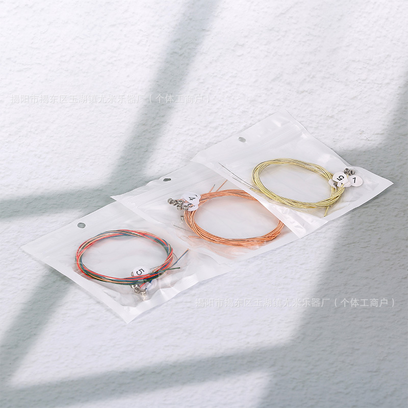 ป้ายตัวเลข - เชือกทองแดง [กระเป๋าเคลือบมุก]