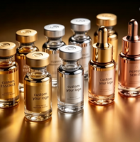 Étiquettes personnalisées haut de gamme pour flacons en verre holographiques 3ml 10ml, résistantes à l'eau, aux UV et aux basses températures, en rouleau, avec logo
