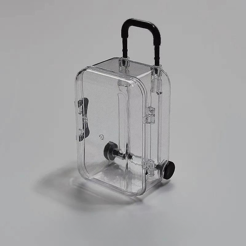 Valise trolley transparente ultra petite