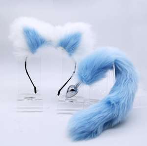 新デザイン 多彩なカラー バットシルバー ステンレス製メタルアナルプラグテール <span class=keywords><strong>SM</strong></span>ゲーム用 - Product Image 4