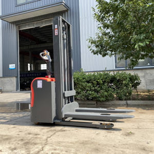 Elevación eléctrica 1500kg Carretilla elevadora portátil de carga automática Alimentado por CA Wangong Apilador de palés todo terreno Camión de altura de elevación de 3000mm - Product Image 2