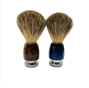 Brocha de afeitar de peluquero 2025 con mango de aleación de zinc para crear espuma rica con espuma de jabón o crema - Product Image 2