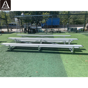 2 Row Bleachers Aluminum Bleachers Tip and <strong>Roll</strong> Aluminum Bleacher Seat Aluminum Bleacher Plank for Football Stadium - Product Image 2