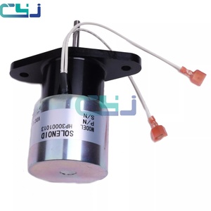 Pièces d'excavateur CYJ 0250-12A2UC11S1, électrovanne d'arrêt du moteur diesel 12V, 8250-1501 8250-1502, noire - Product Image 1