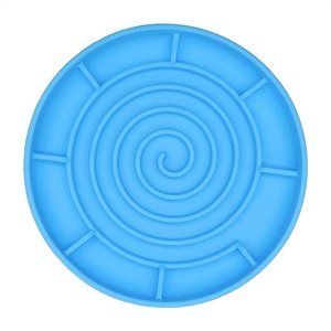 Round Slow Feeder Pet Food Bowl Slow Eating Plate Non Slip Raised Premium Silicone Slow Feeder Dog Bowl - Product Image 5