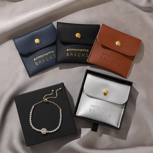 Eco-friendly Luxe Discreet Ring Necklace Boxes Fashion Rectangle Carton Jewelry Packaging Gift Boxes <b>Magnetic</b> Closure Box - Product Image 1