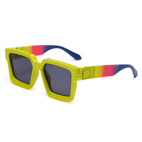 Lunettes de soleil carrées de créateur 2026, surdimensionnées, de luxe, style millionnaire, pour hommes et femmes, monture personnalisable avec logo
