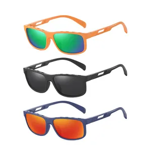Kacamata hitam persegi Pria Wanita kacamata hitam modis UV400 terpolarisasi kacamata olahraga produsen