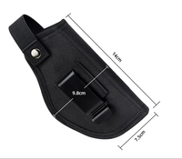 Étui de ceinture tactique réglable pour arme à feu, dissimulé, à dégainage rapide, OWB IWB, en nylon, unisexe, durable, accessoires pour la chasse et l'usage quotidien