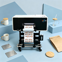 Impresora UV DTF de rollo a rollo formato A3 para pegatinas con logotipo personalizado, decoración de empaques, regalos promocionales y branding de productos