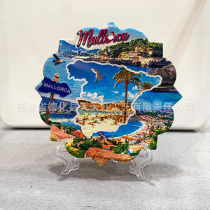 แม่เหล็กติดตู้เย็นเซรามิกปาแลร์โม รูปทรงแปลกตา ลายการ์ตูน ของที่ระลึกจากเฉวียนโจว - Product Image 2