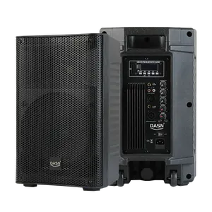 DASN SCB8AD 8 Polegada 300W 2 Way Profissional Ativo Plástico Full Frequency DJ Stage Home Cinema PA Speaker com Rodas