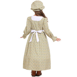 Bufanda floral amarilla para niños Chica colonial para Amazon Source Prairie Pioneer Vestido pastoral Idea de disfraz de Halloween - Product Image 4